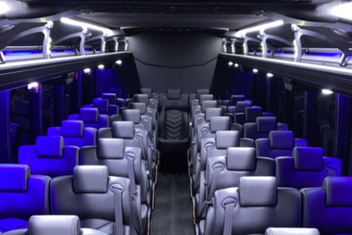 Brownsville Charter Bus Interior